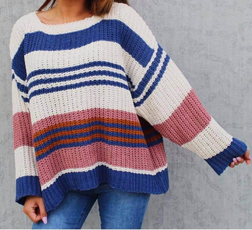 Candy Pop color block sweater