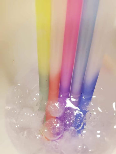 2pk Color changing straws