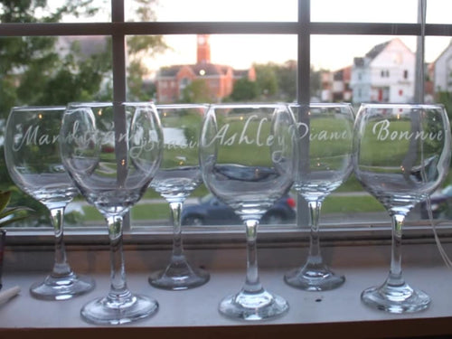 Custom wine glasses